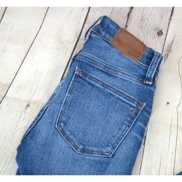 MADEWELL Women's 9" High Rise Skinny Jeans SIZE 23‎ Blue - Picture 1 of 8